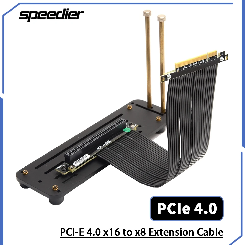 Pcie 4.0 X16 Riser Cable 90 Degree - Câble Riser PCI Express 4.0 X8