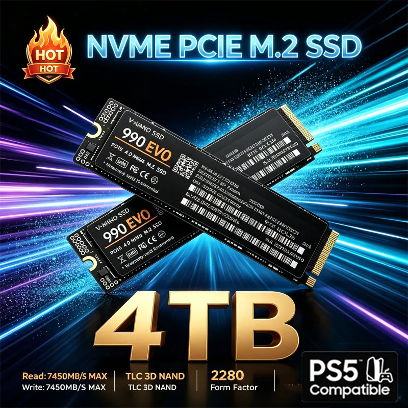M.2 Nvme 4Tb Pcie 4.0 Ssd - SSD NVMe M.2 Gaming 990 EVO