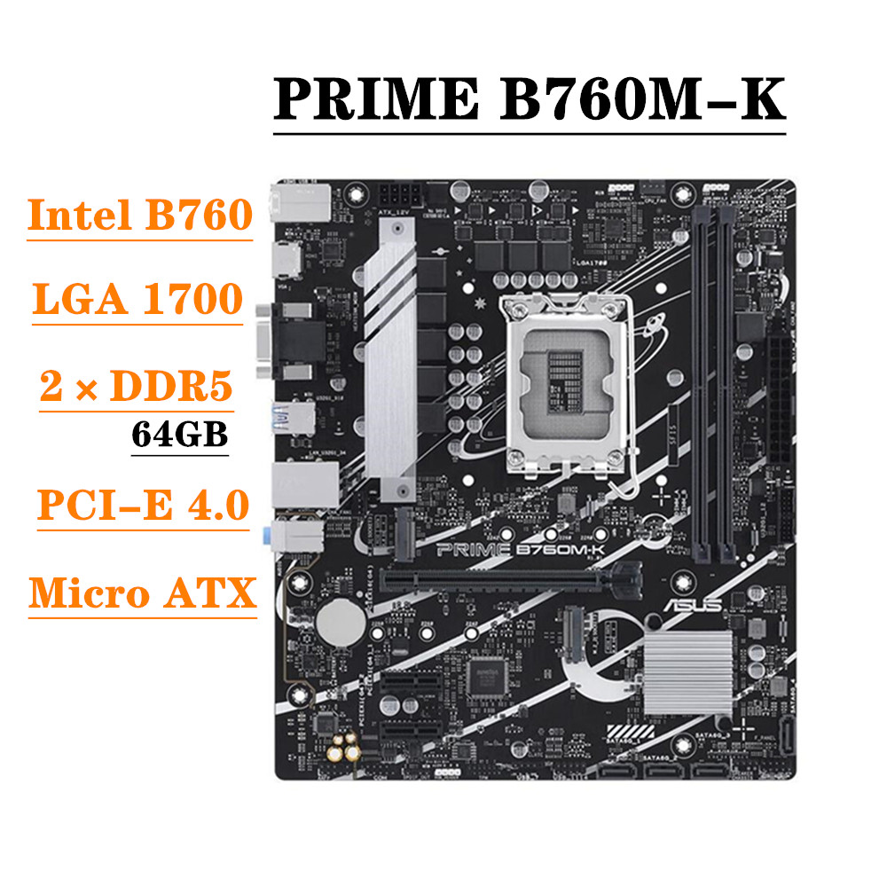 Lga 1700 Ddr5 Itx Motherboard - Carte mère ASUS PRIME B760M-K, prise