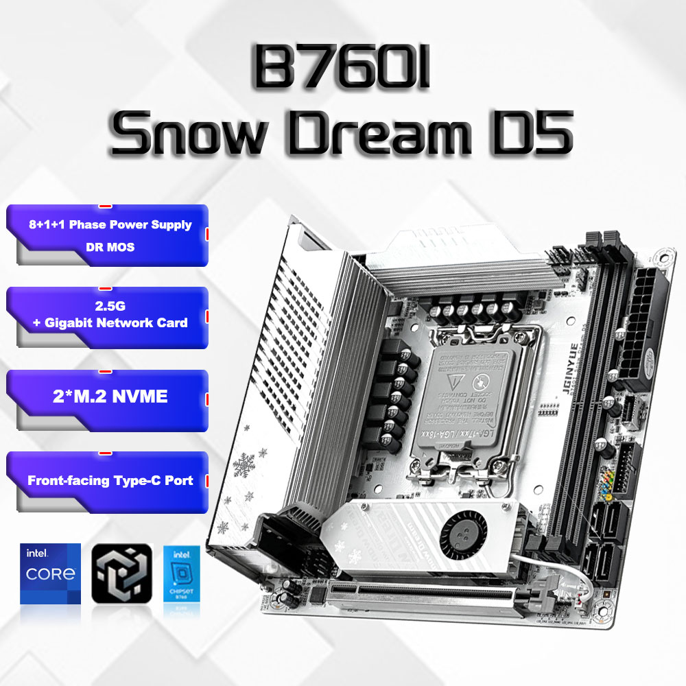 Lga 1700 Ddr5 Itx Motherboard - B760i ARGB WIFI DDR5 carte mère