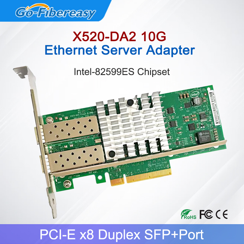 Carte réseau X520-DA2 10 Gb SF - 10Gb Sfp+ Pcie Network Card Dual Port avis et prix