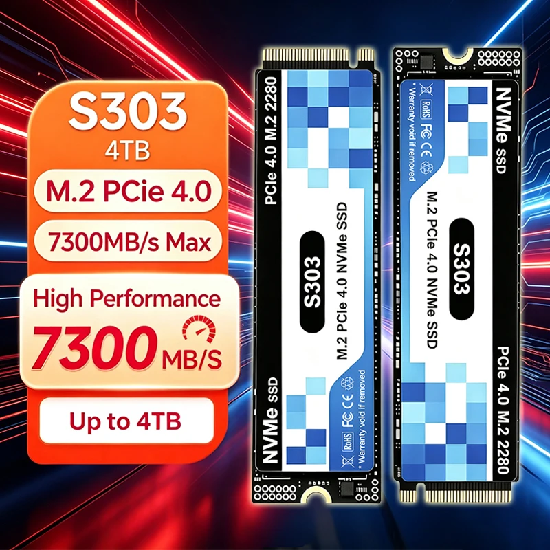Nouveau SSD M.2 S303 original  - M.2 Nvme 4Tb Pcie 4.0 Ssd avis et prix