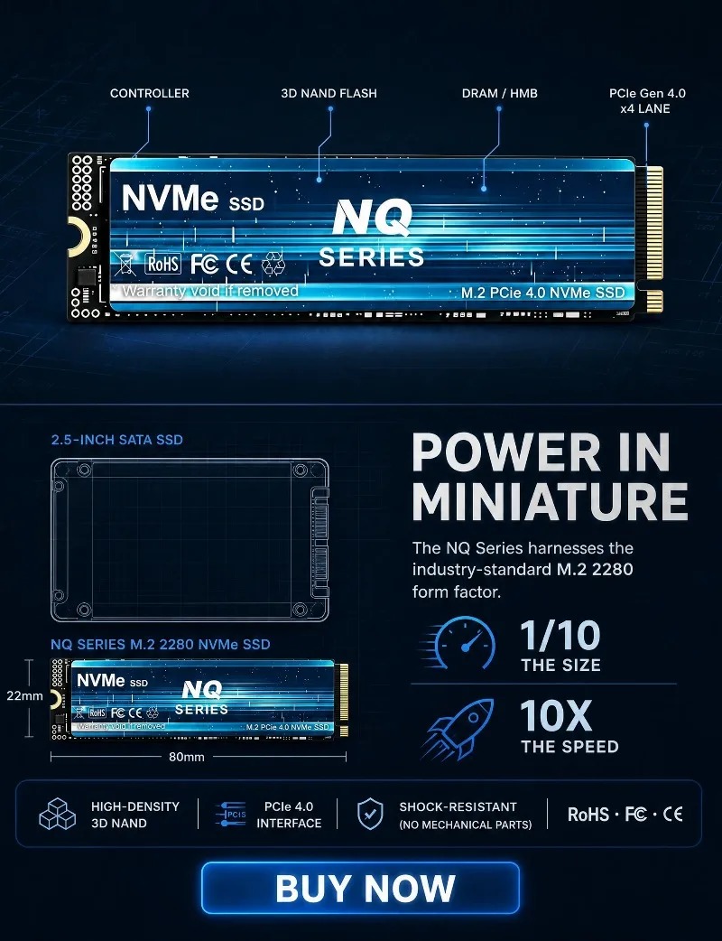 NQ SSD M.2 NVMe interne 2 To 4 - M.2 Nvme 4Tb Pcie 4.0 Ssd avis et prix