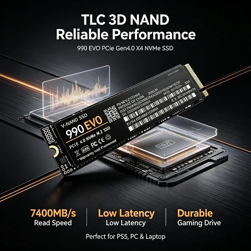 SSD NVMe M.2 Gaming 990 EVO PC - M.2 Nvme 4Tb Pcie 4.0 Ssd avis et prix