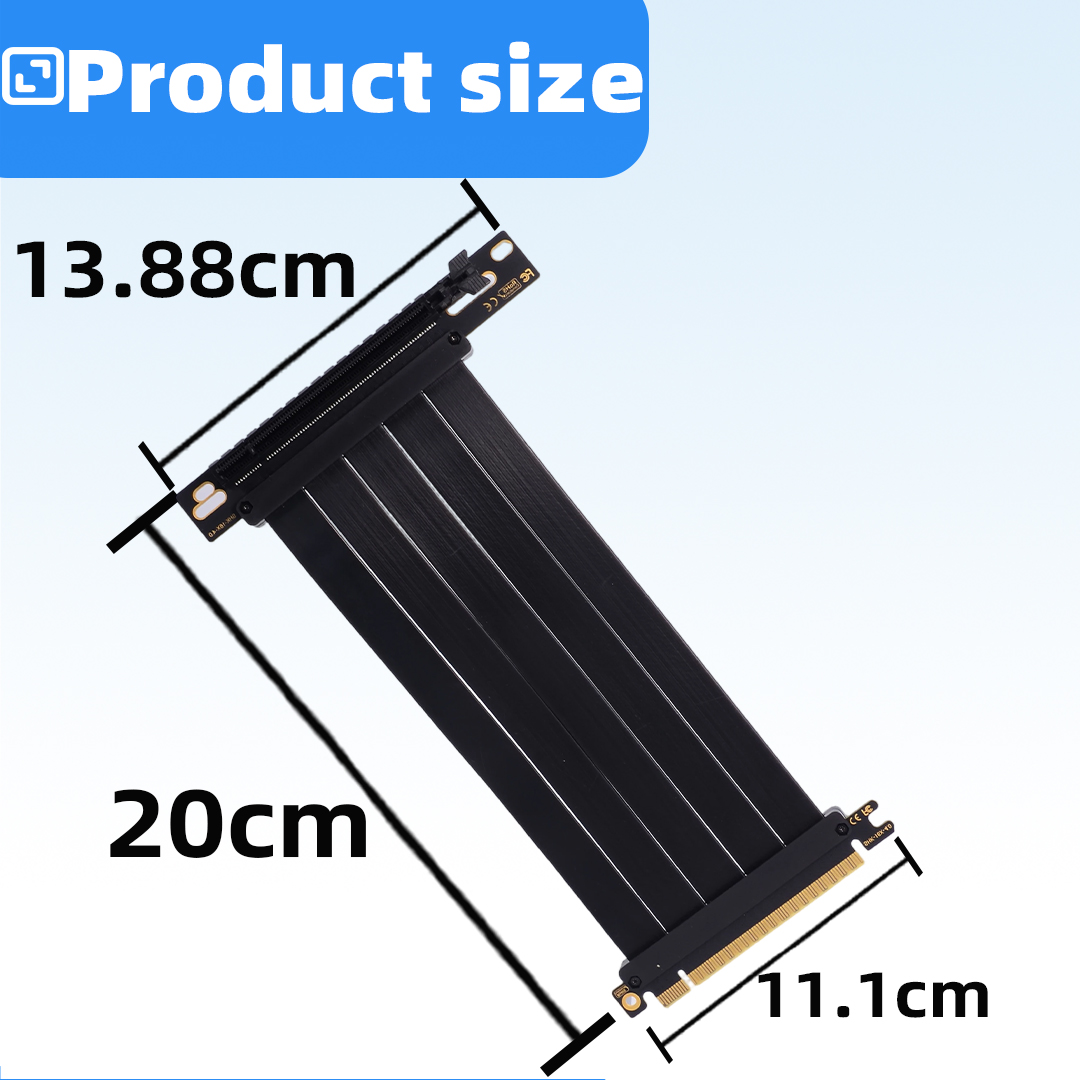 Câble adaptateur d'extension d - Pcie 4.0 X16 Riser Cable 90 Degree avis et prix