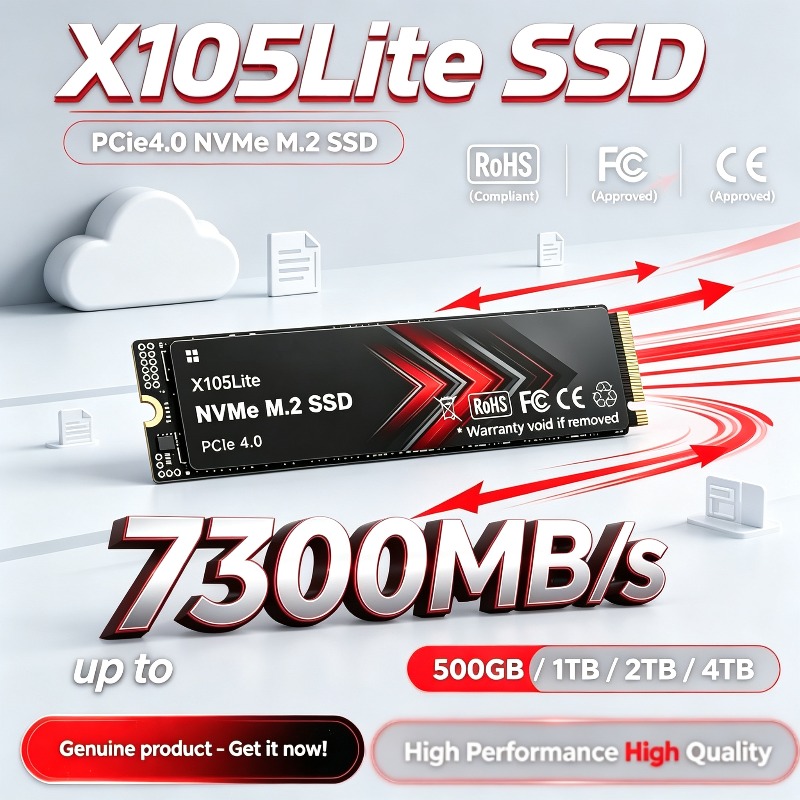 X105Lite M.2 NVMe SSD PCIe 4.0 - M.2 Nvme 4Tb Pcie 4.0 Ssd avis et prix