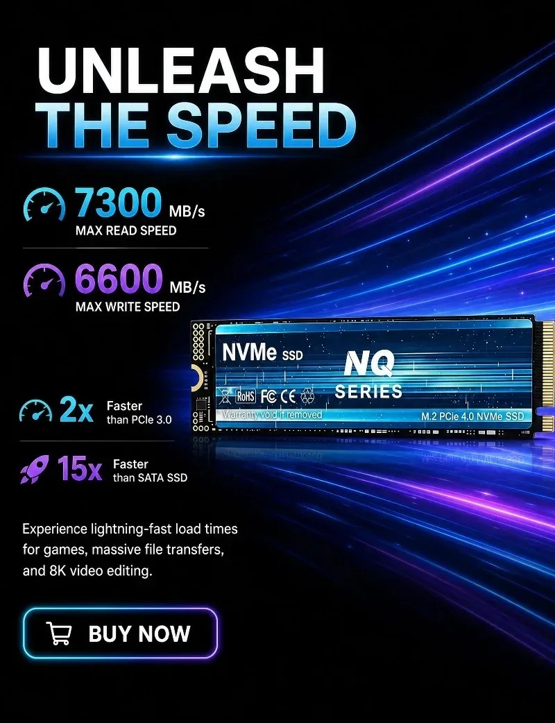 NQ 2TB 4TB PCIe 4.0 NVMe M.2 S - M.2 Nvme 4Tb Pcie 4.0 Ssd avis et prix